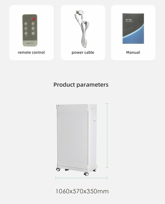 H13 True HEPA فیلتر تصفیه هوا مانیتور هوشمند WiFi PM2.5 برای اتاق بزرگ